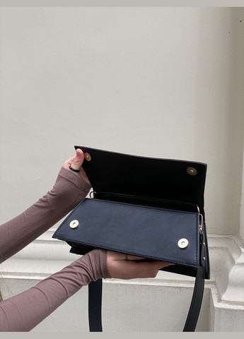 Жіноча сумка 1481 багет чорна No Brand (296008122)