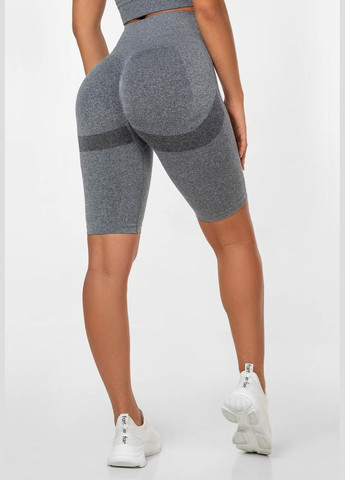 Велосипедки спортивные с эффектом пуш-ап, темно-серого цвета, размер S Trends (330245476)