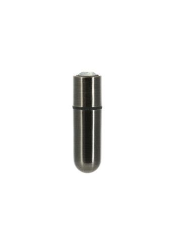 Вибропуля First-Class Bullet 2.5″ with Key Chain Pouch, Gun Metal, 9 режимов вибрации PowerBullet (292786330)