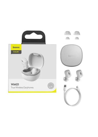 Бездротові навушники Bowie WM01 (NGTW370002) білі Baseus (325219553)