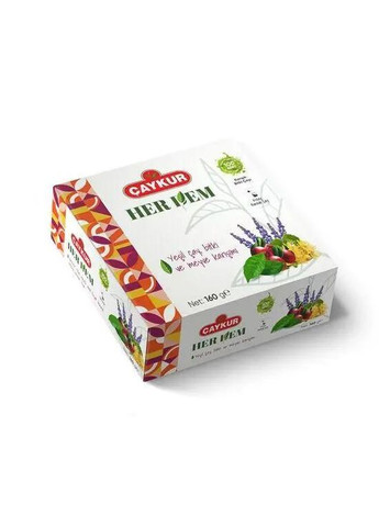 Турецький чай Herdem Суміш трав 100 пакетів 160 г Caykur (333834812)