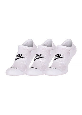 Жіночі Шкарпетки EVRYDAY PLUS CUSH FOOTIE Білий Nike (268982916)