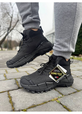 КРОССОВКИ ЖЕНСКИЕ REEBOK ZIG KINETICA 2,5 EDGE BLACK GORE-TEX WINTER TERMO РИБОК ЗИГ КИНЕТИКА No Brand чёрные демисезоны (367176405)