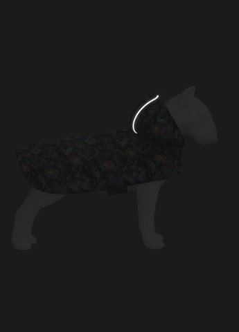 Дождевик-накидка с капюшоном для собак Clothes, "Бесконечные миры", XXS, А 23-26 см, B 30-36 см, С 15-20 см WAUDOG (329745795)