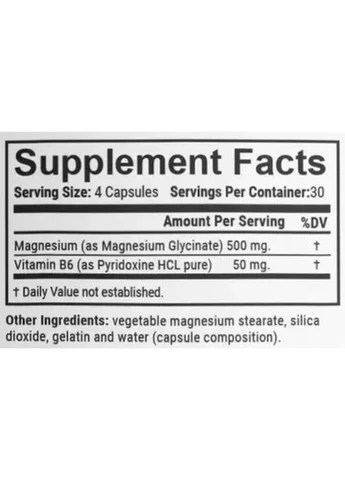 Magnezium + B6 2250 mg 120 Caps En`vie Lab (302654044)