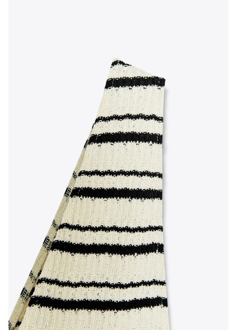 Комбінована сукня міді з домотканим ефектом Zara