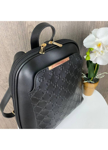 Жіночий міський рюкзак сумка трансформер чорний екошкіряний рюкзачок для дорослихний рюкзак ProDobro (363259917)