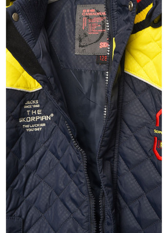 Синяя демисезонная куртка детская для мальчика демисезонная синего цвета Let's Shop