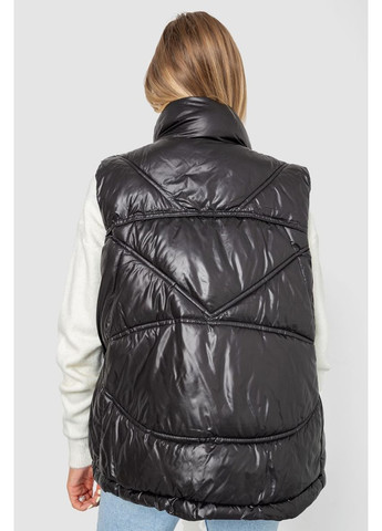Жилетка жіноча однотонна, колір чорний, 244R915 Ager (315134088)