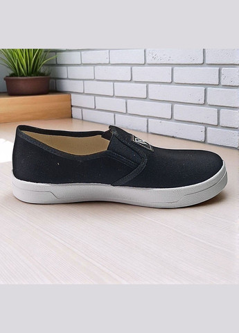 Черные ортопедические текстильные слипоны для подростка мальчика валди Waldi