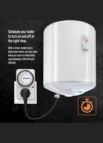 Таймер-розетка (16A/3680W) механический суточный 24Н White (CW-STM01-24H) Colorway (339081847)