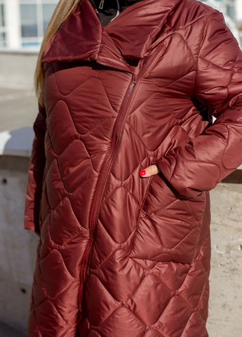 Бордовая зимняя зимняя куртка-пальто куртка-пальто No Brand