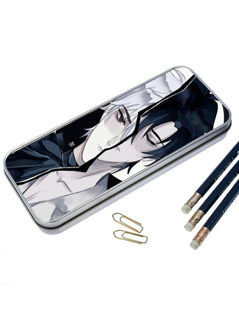 Пенал школьный для мальчика и девочки металлический Аниме Агенты Времени #07 7*18 см Silver No Brand (309156934)