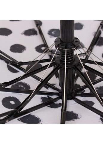 Зонтик складной 3223 полуавтомат Черно-белый De Esse (362176716)