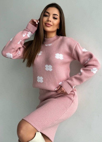 Вязаный костюм двойка: свитер + юбка Allthings (321988678)