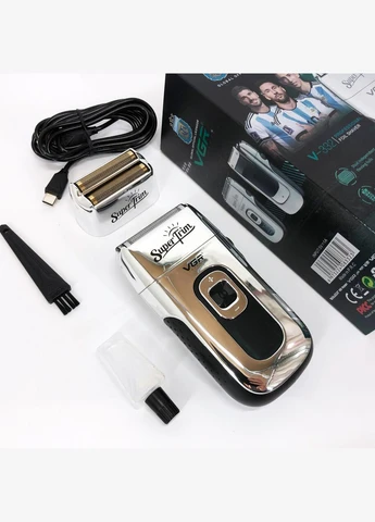 Электробритва шейвер с дисплеем VGR V-332. Цвет: серебряный No Brand (385326732)