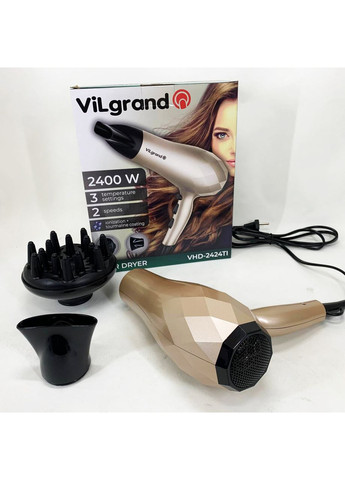 Фен VHD 2424TI. Цвет: бежевый Vilgrand (364663607)