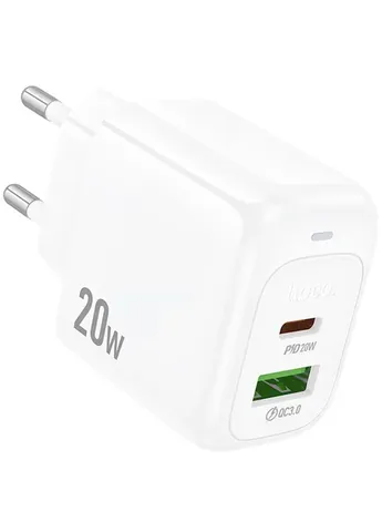 МЗП CS54A Surplus PD20W+QC3.0 (1USB-A/1C) White Hoco (409810570)