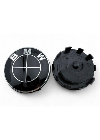 Фіксовані ковпачки в диски БМВ 56 мм Чорні 1 штука BMW (354698446)