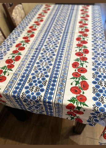 Скатерть с украинским орнаментом гипоаллергенная 150х220 см (П4КЕ05017-53) No Brand (306633488)