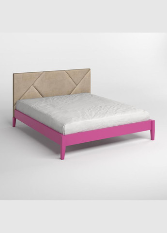 Двоспальне дерев'яне ліжко Нью-Йорк ДК (S2060R30B)/Аляска 23 (Бежевий) 160х190 см (MBG-10171) Mebigrand (368283273)