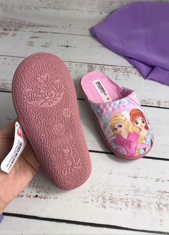 Розовые тапочки детские домашние для девочки розовый (765) Gezer