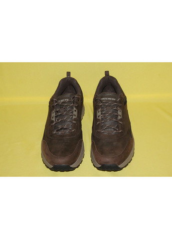 Коричневые повседневные туфли мужские, размер 48 Skechers на шнурках