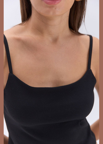 Короткий топ з трикотажу в рубчик Arjen (329405397)