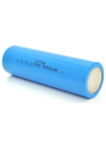 Акумулятор 21700 5000mAh, 3.7V, Blue, FlatTop (ICR21700-5000mAhFT / 31080) Vipow (396886435)