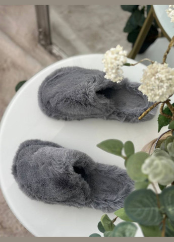 Серые тапочки No Brand