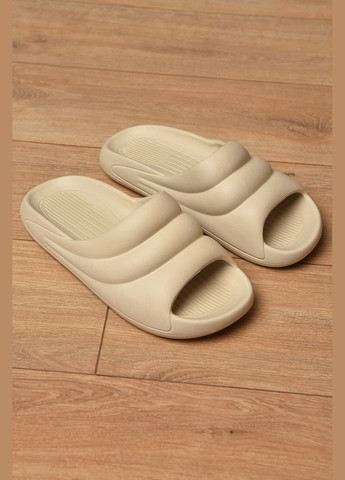 Бежевые шлепанцы пена женские бежевого цвета Let's Shop