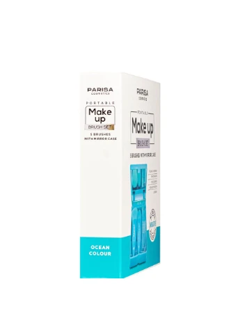 Пензлі для макіяжу в наборі 5 шт Рожеві Parisa Cosmetics (302722858)