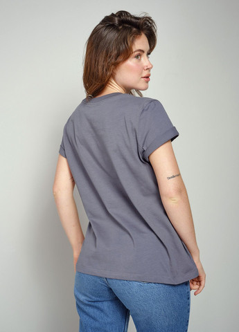 Сіра демісезон футболка жіноча темно-сіра 103137 Power