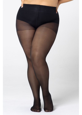 Колготки великого розміру з ущільненою стопою Victoria Reinforced 30d Mona (349501022)