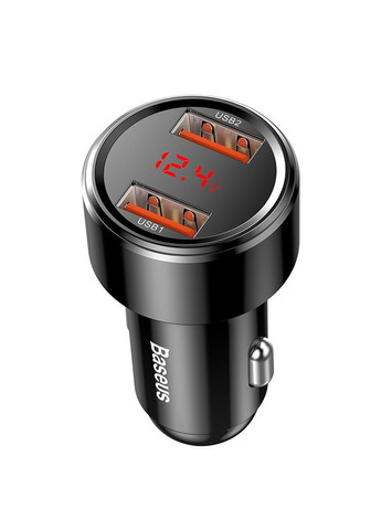 Автомобільний зарядний пристрій Dual QC Digital Display 45W (CCMLC20A-01) Baseus Magic Series (372678453)
