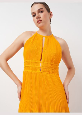 Желтое мини платье H&M