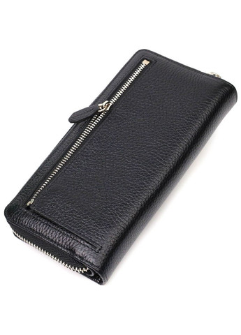 Шкіряний жіночий гаманець з блоком для карт та документів 21955 Чорний Tony Bellucci (298567515)