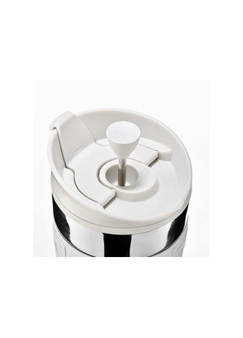 Вакуумная дорожная кружка 0.35 л кремово-белая – термокружка из нержавеющей стали с крышкой, универсальная для кофе и чая Bodum (372154176)