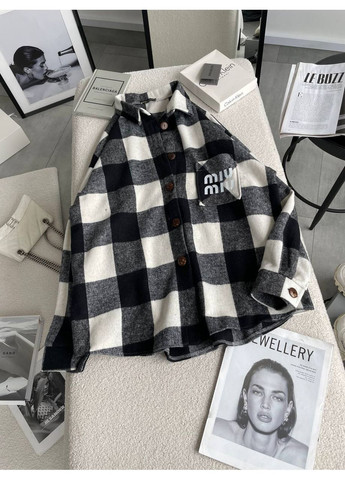 Стильна жіноча сорочка-оверсайз у клітинку Україна (361071214)
