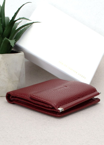 Жіночий шкіряний гаманець Classic 8848A-15 маленький темно-червоний Fernando (280932699)