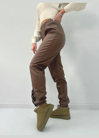 Штани з екошкіри на флісі Fashion Girl (301474249)