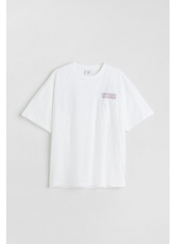 Белая футболка с микро-дефектом H&M