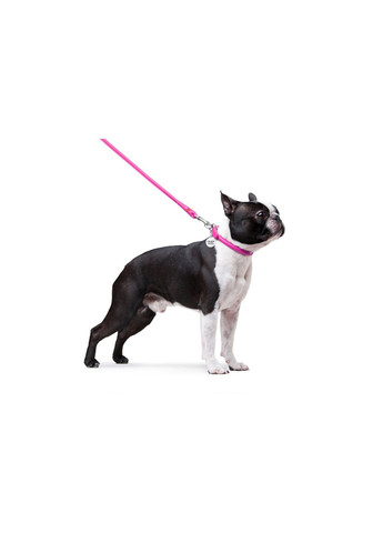 Поводок для собак кожаный Glamour, круглый, Д 8 мм, Дл 122 см розовый WAUDOG (322124854)