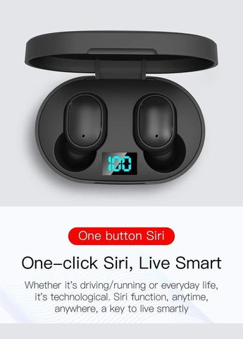 Гарнітура TWS E6S black No Brand (322701365)