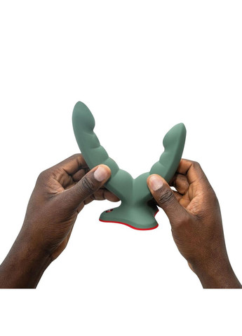 Подвійний фалоїмітатор RYDE wild olive, гнучкі дула, присосок Fun Factory (314808100)