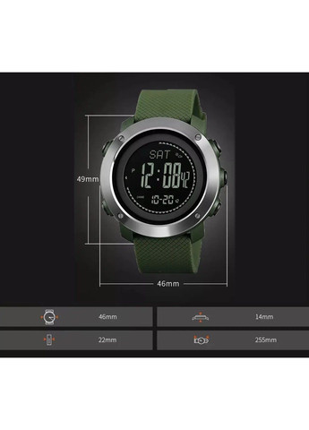 Чоловічий спортивний годинник 1427 з компасом та барометром Зелений Skmei (314483476)