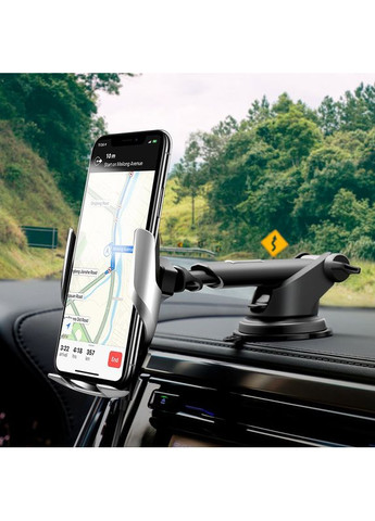 Автотримач для телефона з БЗП induction wireless charging car holder (6931474715166) Hoco S14 Surpass automatic (354830754)