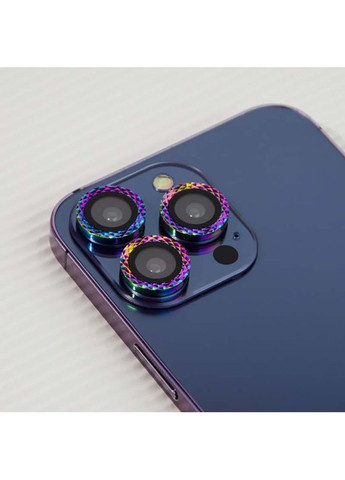 Захисне скло Metal Shine на камеру (у упак.) для Apple iPhone 15 Pro (6.1") / 15 Pro Max (6.7") Комбінований Epik (372020504)