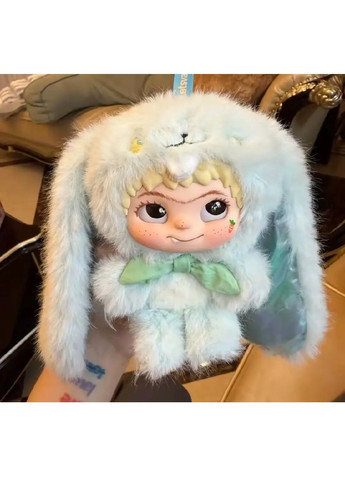 Мягкая плюшевая игрушка брелок длинноухий заяц Вакуку Лабубу с петлей для подвешивания на рюкзак сумку (481238-Prob) Голубая Unbranded (358494930)