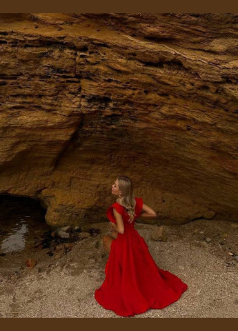 Червона жіноча бавовняна сукня колір червоний р.42/46 450382 New Trend